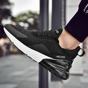 New Running Shoes for Men Jogging Sneakers for Women Air Sole Breathable Mesh Lace-up Outdoor Training Fitness Sport Shoes